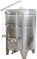 Variable Capacity Wine Tank with Dual Jacket & Side Manway