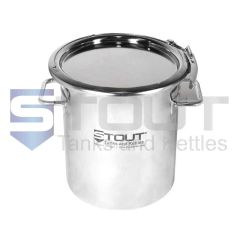 Stout Tanks and Kettles - 15 Liter (4 Gal) Stainless Drum | Ring Clamp Lid (316SS)