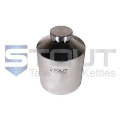 Stout Tanks and Kettles - 15 Liter (4 Gal) Stainless Steel Container | Screw on Lid (316SS)