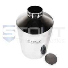 Stout Tanks and Kettles - 20 Liter (5 Gal) Stainless Steel Container | Screw on Lid (316SS)