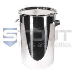 Stout Tanks and Kettles - 75 Liter (20 Gal) Stainless Drum | Ring Clamp Lid (316SS)