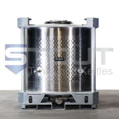 Stout Tanks and Kettles - 275 Gallon IBC Tote (304SS, Jacketed, Center Outlet)