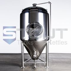 Stout Tanks and Kettles - 7 BBL Fermenter / Unitank (Jacketed with Side Manway)
