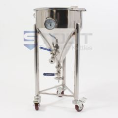 Stout Tanks and Kettles -7 Gallon Fermenter (Short-Style with Wheels) 