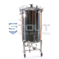 Stout Tanks and Kettles - 2 BBL Brite Tank with Wheels (Rated to 2-Bar, Non-Jacketed)