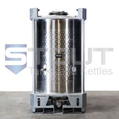 Stout Tanks and Kettles - 400 Gallon IBC Tote (304SS, Jacketed, Center Outlet)