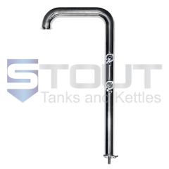 photo of a stainless steel condenser used with a 1 bbl brew kettle