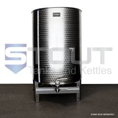 1000 Liter (264 Gallon) - Variable Capacity Tank - front view on stand