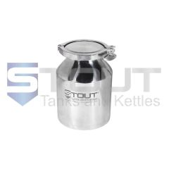 3 liter pharma container with tri clamp lid