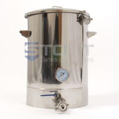  This is a Stout Tanks stainless steel 15 Gallon Mash Tun with Thermowell