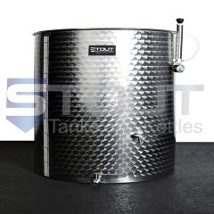 200 Liter variable capacity tank flat bottom - front view