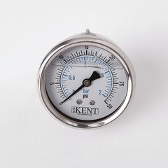0-30 psi Pressure Gauge 1/4" Back Mount