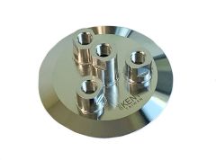 Processing Cap 4" TC x Four Port 1/4" NPT female