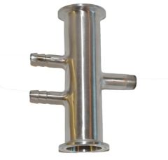 3/8" Male NPT x two 1/4" Barb Manifold