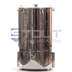 3 BBL Hot Liquor Tank - with HERMS Coil - front view