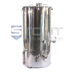 front view of a 3 bbl brew kettle used in commercial breweries