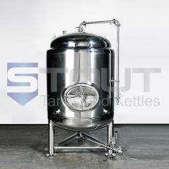 front view of a 4 BBL Brite Tank (Jacketed) from Stout Tanks