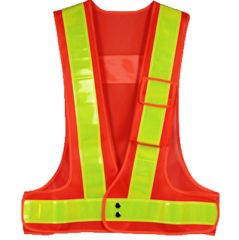 HI VISIBILITY SAFETY VEST RED