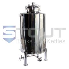 4 BBL brite beer tank front view