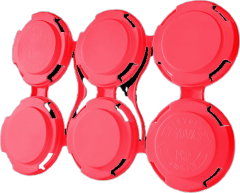 PakTech Can Carrier Standard 6 Pack (Easy Release), Dark Pink