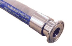 Novaflex EPDM Hose 1-1/2" x 50 ft with Tri Clamp Hose Adapter