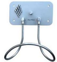 stainless steel hose rack with wall mounting plate
