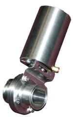 butterfly valve with actuator