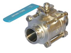 Ball Valve 316L. 2" tri-clamp Encapsulated