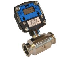 GPI Sanitary 3A Turbine flow meter 1.5" TC