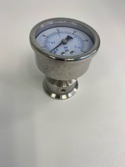 0-60 psi Sanitary Pressure Gauges - 1.5" TC Back Mount, Side View