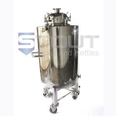 4 bbl brite beer tank on wheels - front view