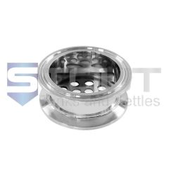 Screen Gasket Support Spool (2" Tri Clamp x 1 in w/ 6.5 mm holes