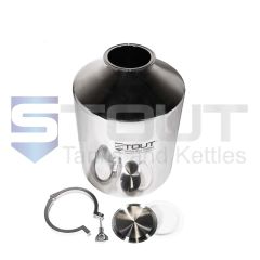 15 Liter Pharma Bottle | Tri Clamp Lid (316SS)