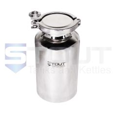2 Liter Pharma Bottle | Tri Clamp Lid (316SS)