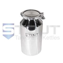 5 Liter Pharma Bottle | Tri Clamp Lid (316SS)