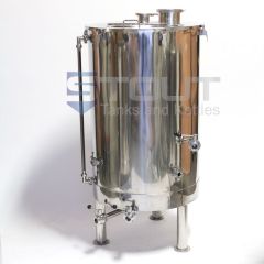Front view of a 304SS 3 BBL Brew Kettle - Non Insulated (Electric) used in nano brewing