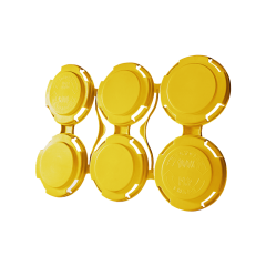 PakTech Can Carrier Standard 6 Pack (Easy Release), Yellow