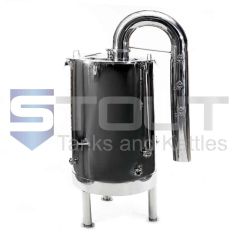 front view of a Steam Condenser used for 2-4BBL FLAT TOP Brew Kettles