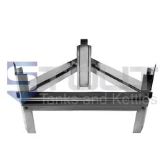 stainless steel stand for a round bottom variable capacity wine tank
