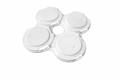 PakTech Can Carrier Sleek 4 Pack (Easy Release), White