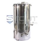 front view of a 3 bbl brew kettle used in commercial breweries