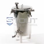 front view of a 9 Gallon Combination Wort Grant / Hop Back