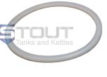 This is a Silicone Replacement Gasket used on an 8" Port On a Stout Tanks Direct Fire Brew Kettle or hopback